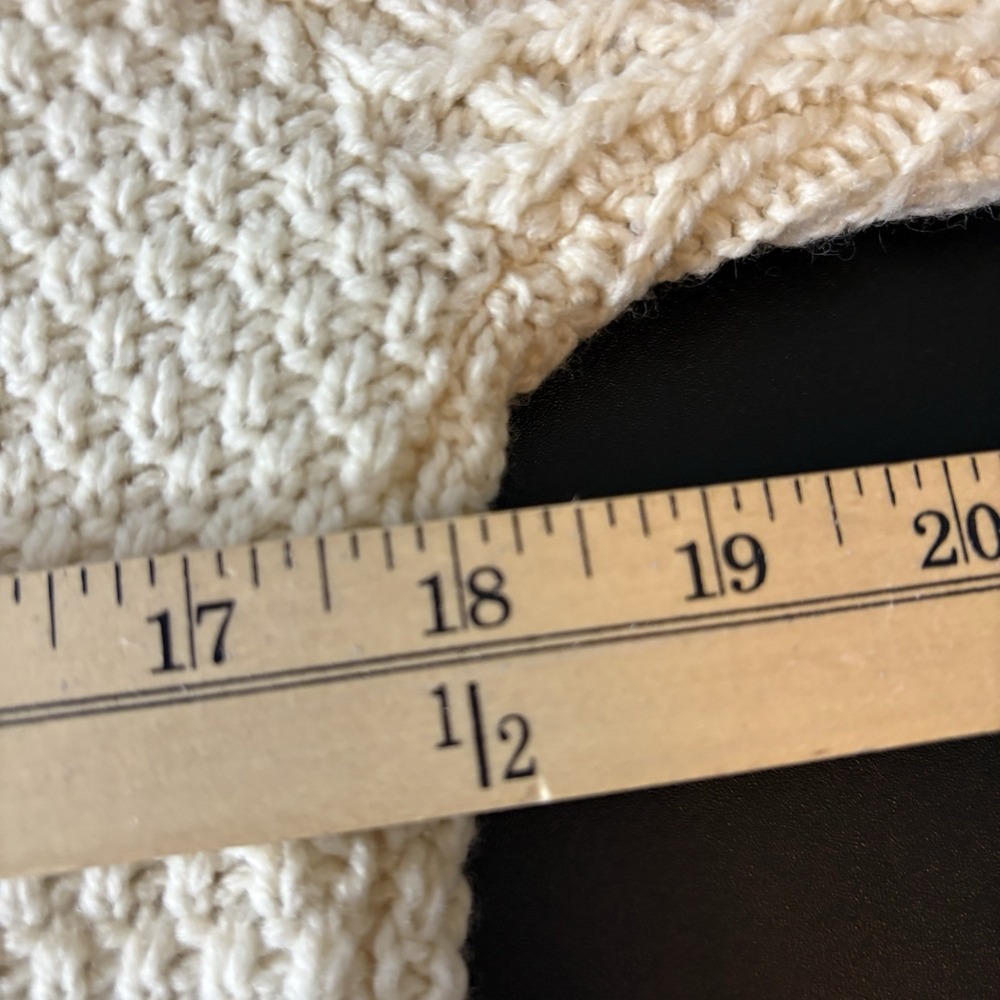 Aran Crafts Women's Cable Knit Cardigan Sweater Merino Wool Hooded Zip Small - Picture 12 of 13